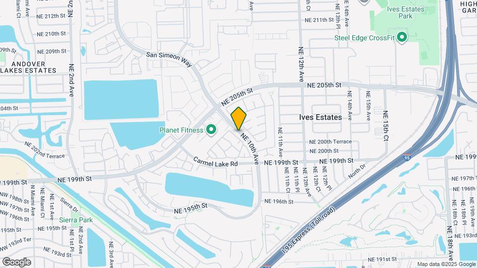 933 NE 199th St Map and Location Details