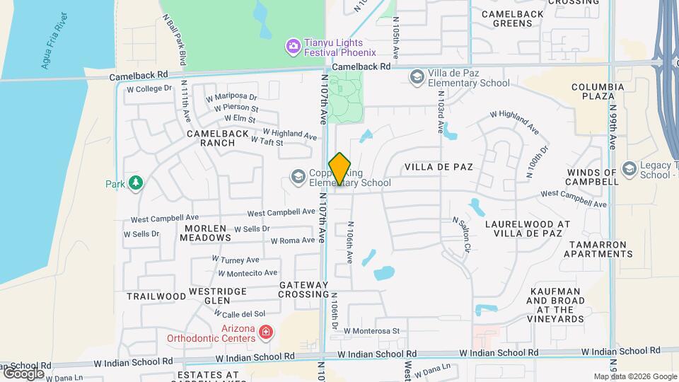 4501 N 106th Dr, Unit 3 Mapa y Detalles de la Ubicación