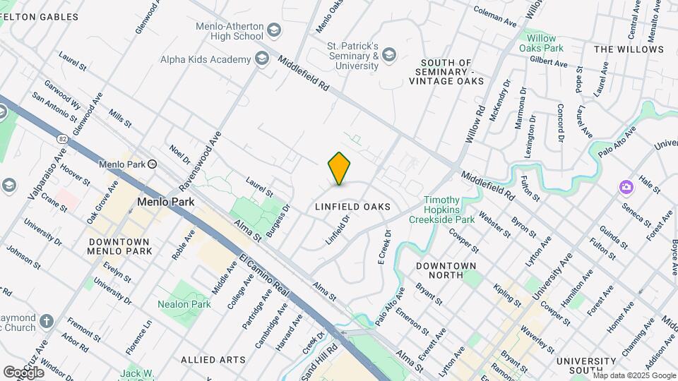 331 Waverley St Map and Location Details