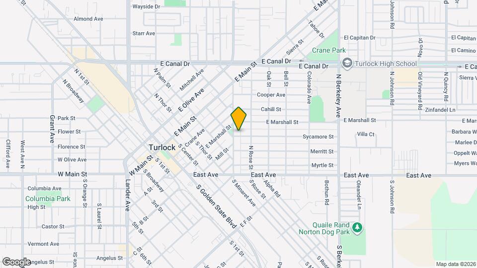 1103 Sycamore St Map and Location Details