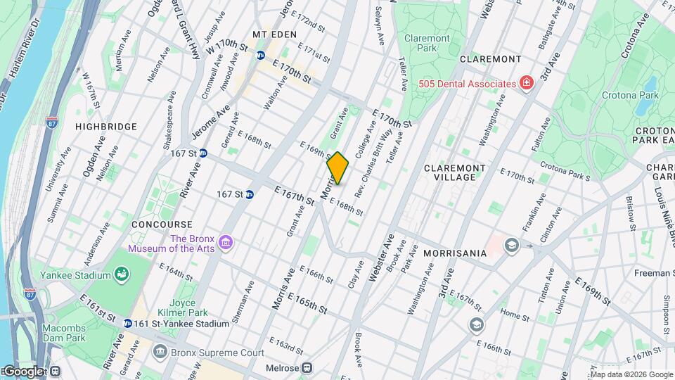 1241 College Ave, Unit 2B Mapa y Detalles de la Ubicación