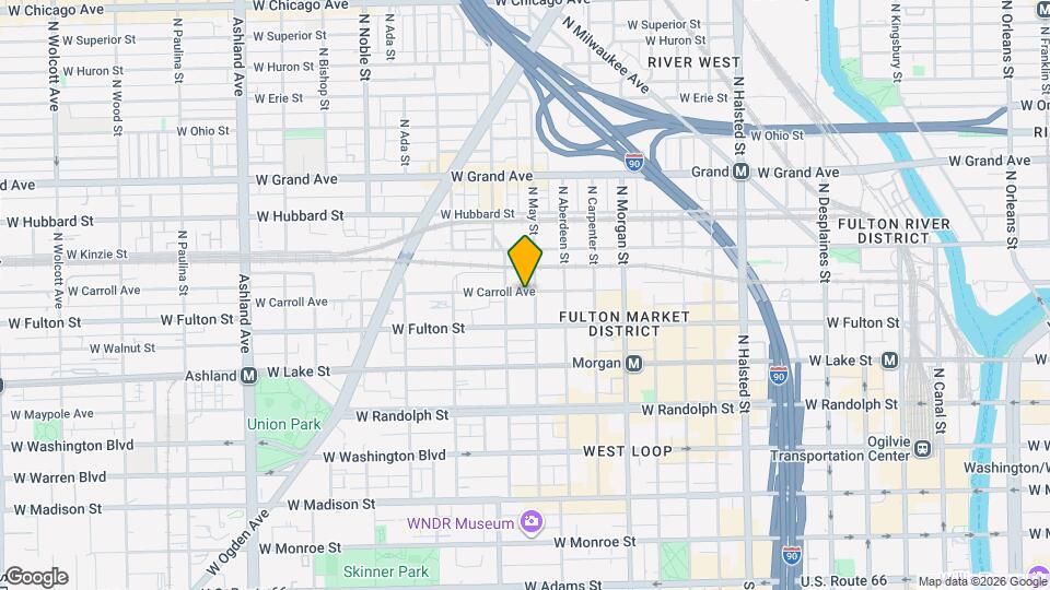 1131 W Carroll Ave Map and Location Details
