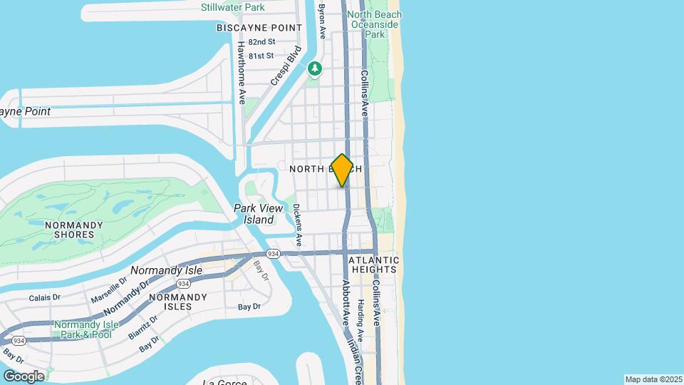 7340 Harding Ave Map and Location Details