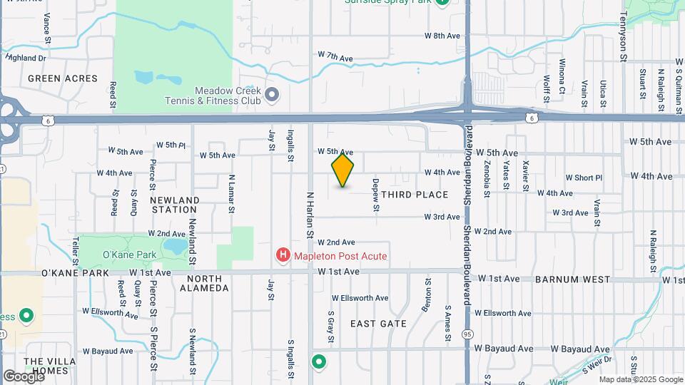 5870 W 3rd Pl Map and Location Details