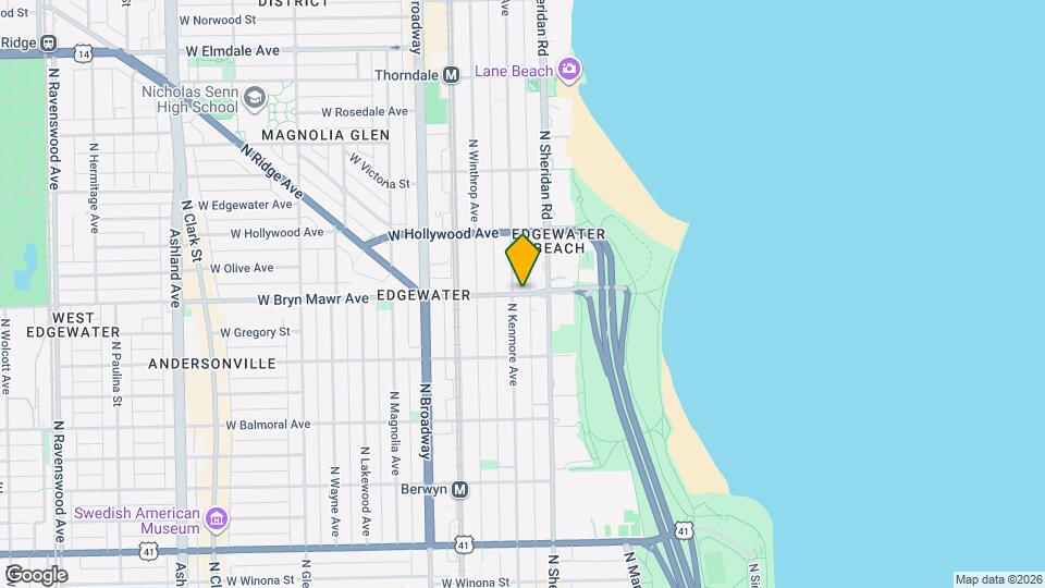 1020 W Bryn Mawr Ave Mapa y Detalles de la Ubicación