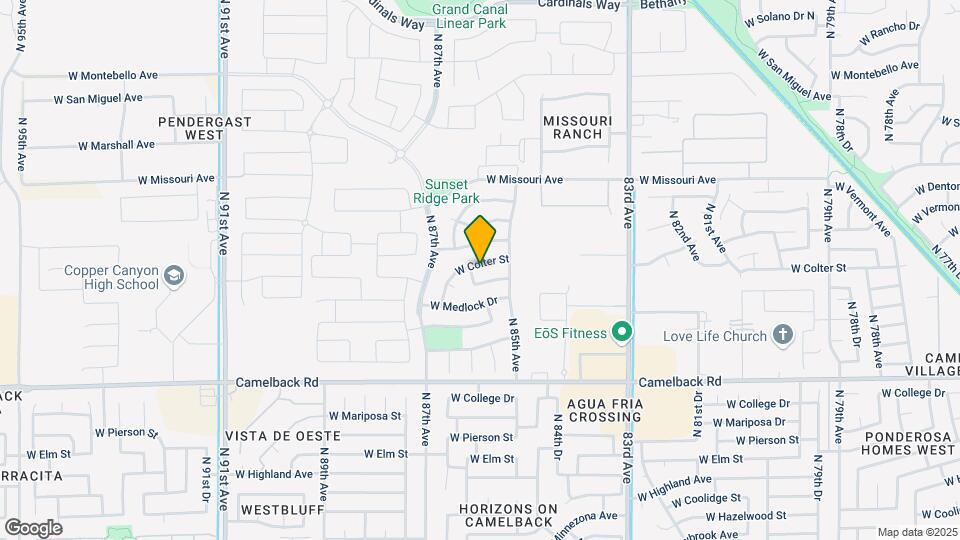 8533 W Colter St Map and Location Details