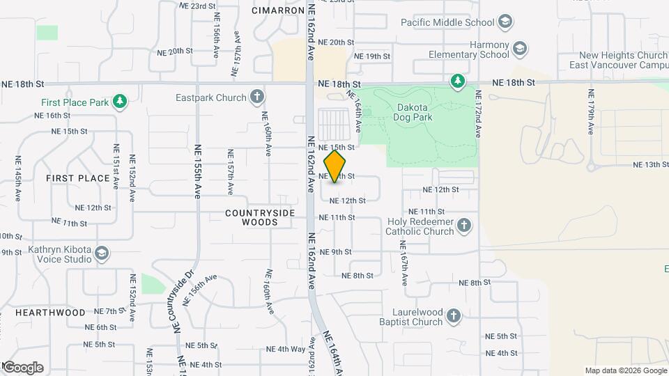 1210 NE 163rd Ct Map and Location Details