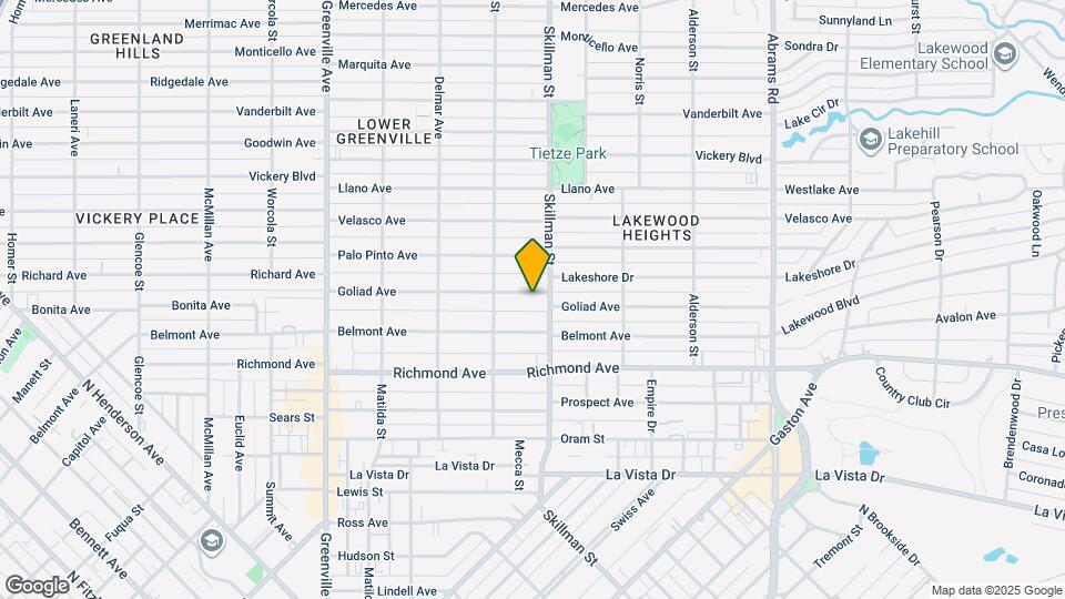 6034 Goliad Ave Map and Location Details