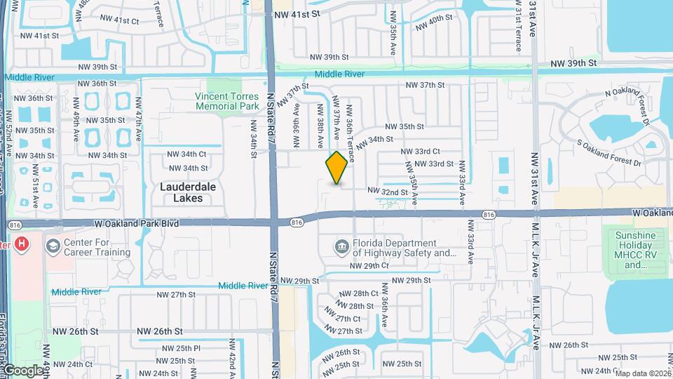 3303 NW 37th Ave Map and Location Details