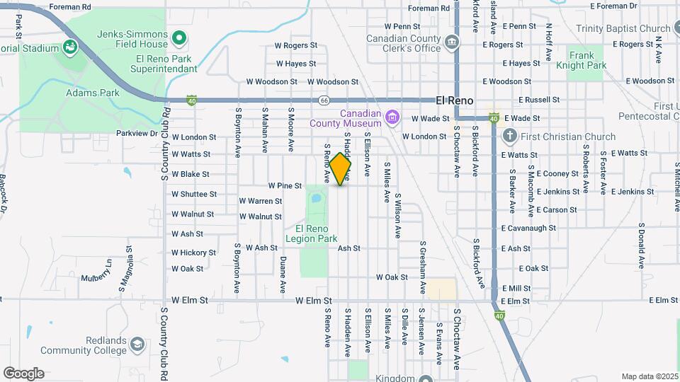 811 W Pine St Map and Location Details