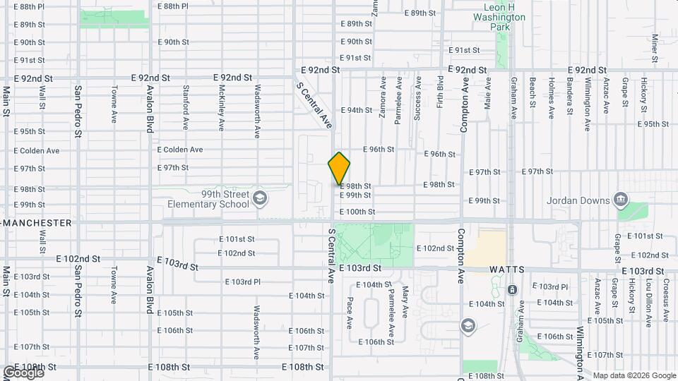 9812 S Central Ave Mapa y Detalles de la Ubicación