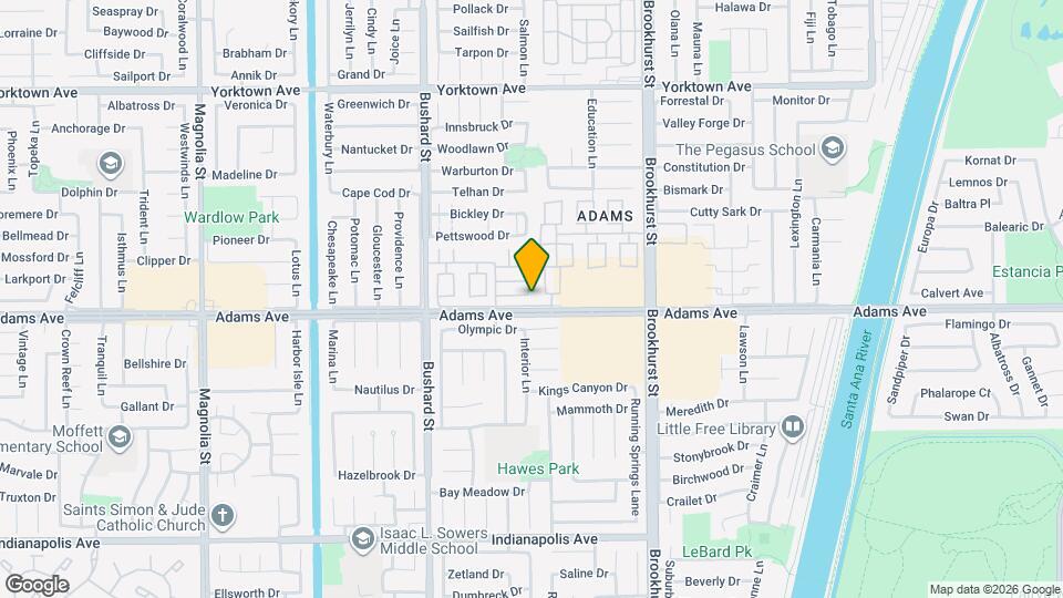 9719 Adams Ave Map and Location Details