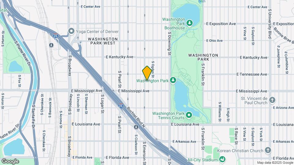 1060 S Emerson St Map and Location Details