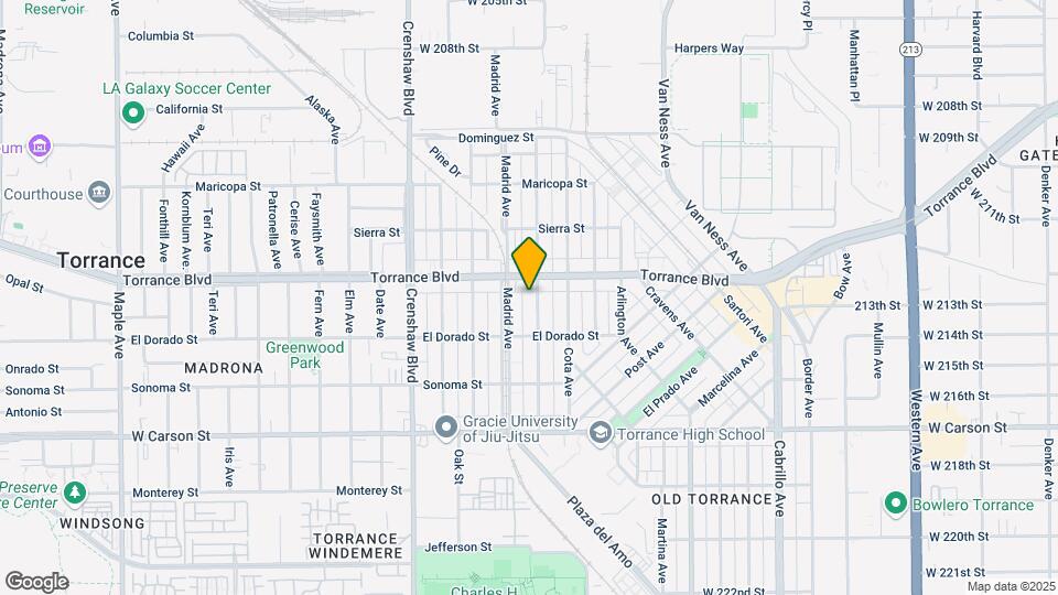 1221 Amapola Ave Map and Location Details