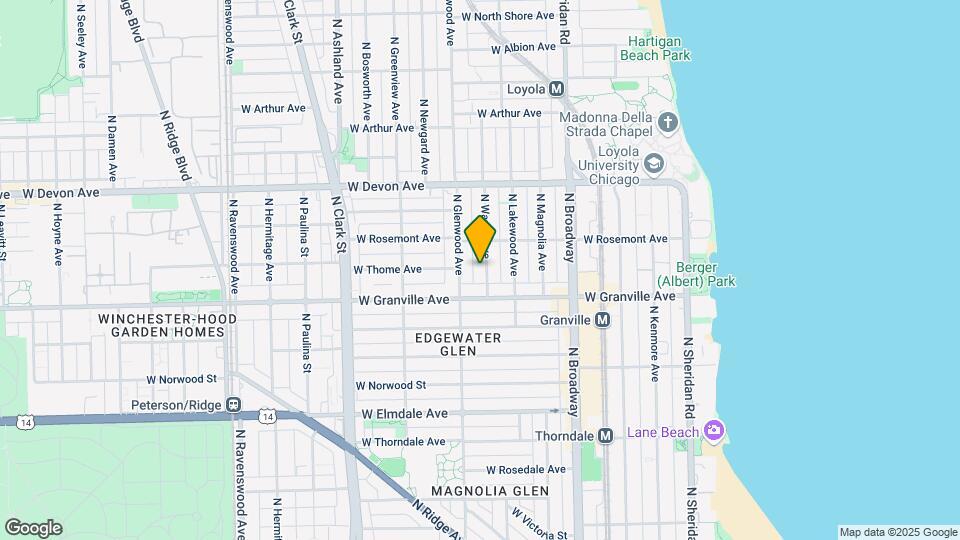 6230 N Wayne Ave Map and Location Details