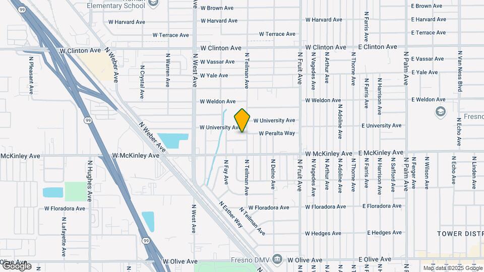1675 N Teilman Ave Map and Location Details