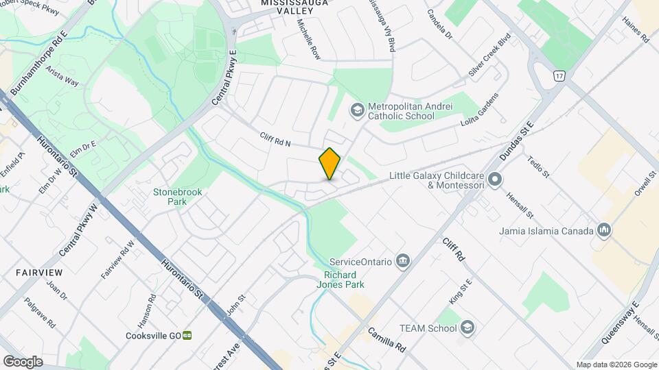 400 Mississauga Vly Blvd Map and Location Details