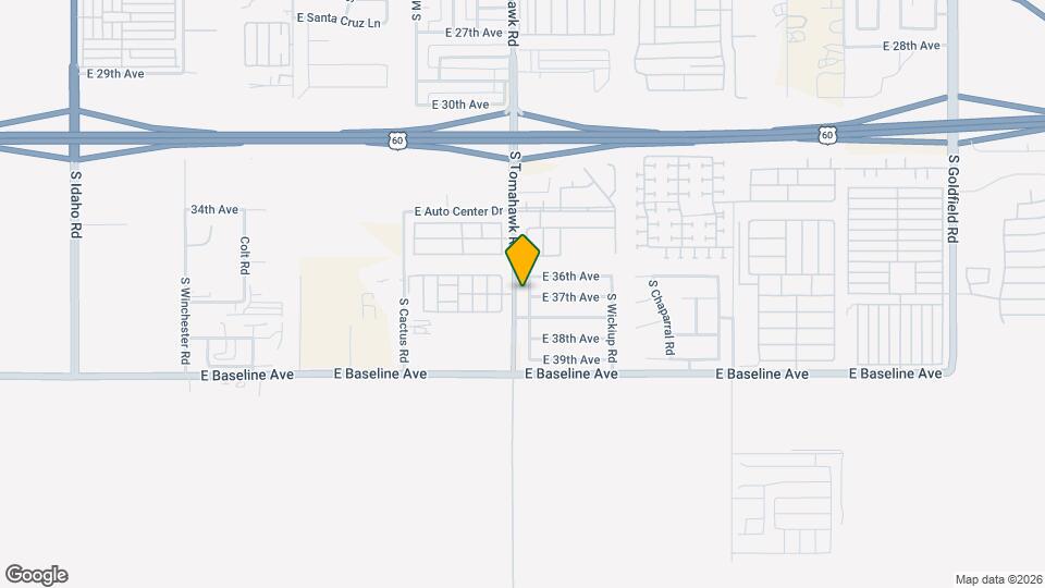 3652 S Descanso Rd Map and Location Details