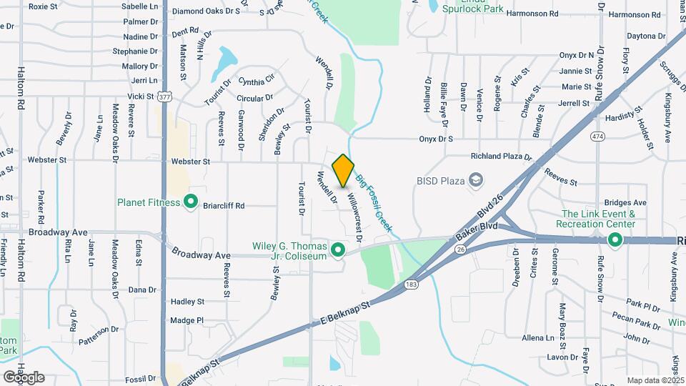 3417 Willowcrest Dr Map and Location Details
