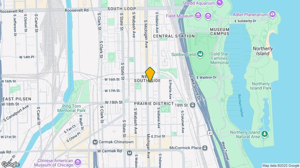 1617 S Michigan Ave, Unit 207 Map and Location Details