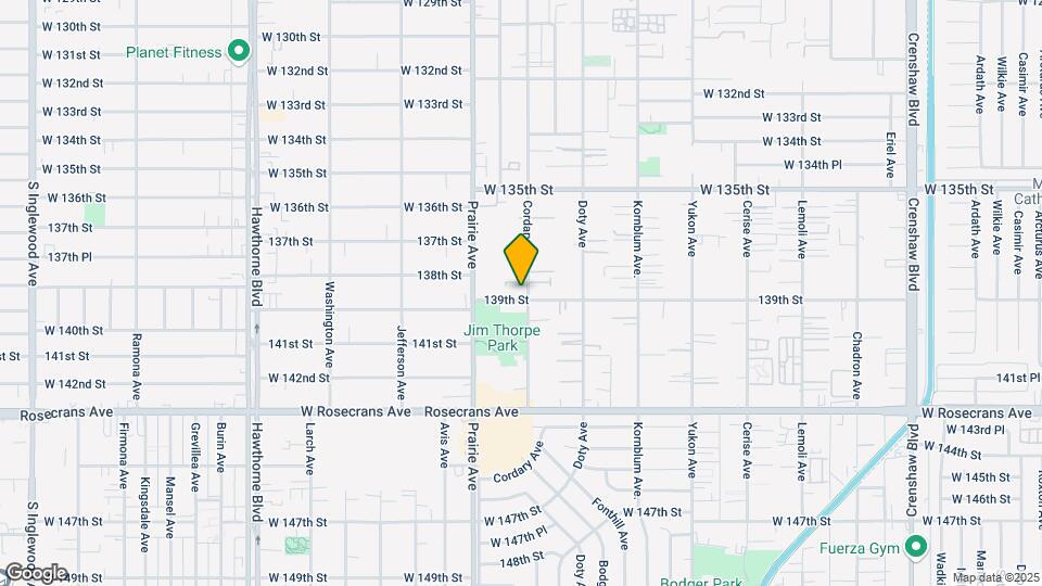 13825 Cordary Ave Map and Location Details