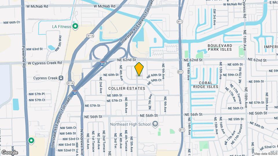 601 NE 59th Ct Map and Location Details