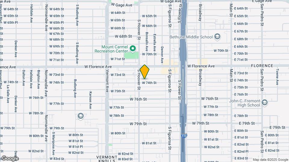 727 W. 74th Street Map and Location Details