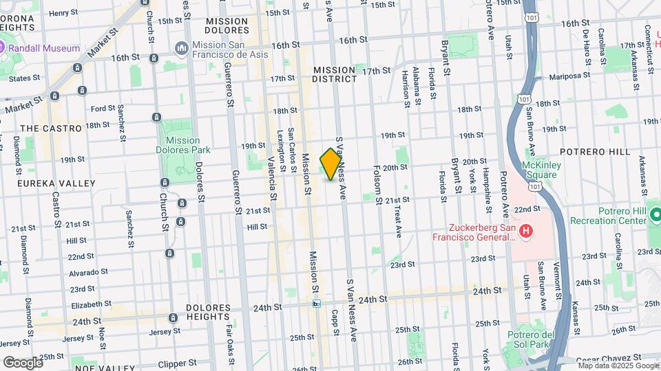 513 Capp St Map and Location Details