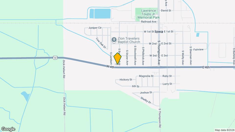 416 S Bowers Ave Map and Location Details