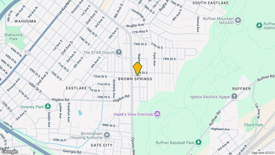 7232 Naples Ave Map and Location Details