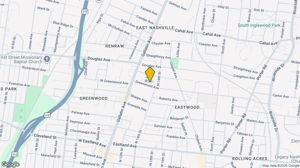 1305 Greenwood Ave Map and Location Details