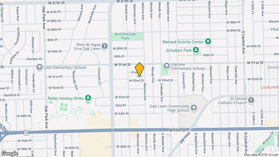 6218 W 92nd St Map and Location Details