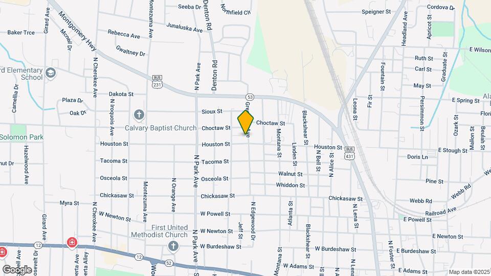 1103 Greentree Ave Map and Location Details