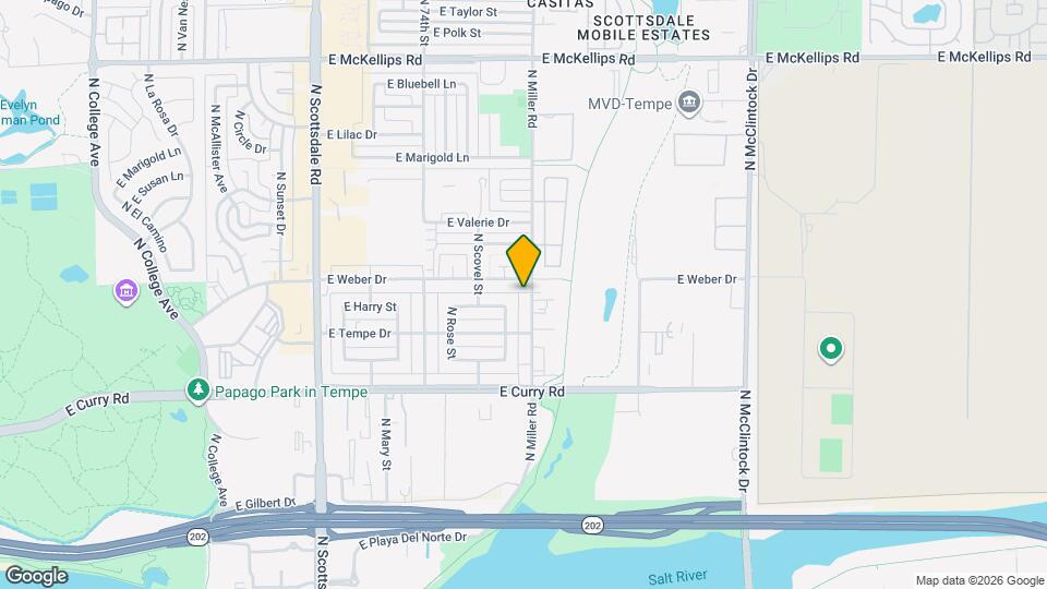 1332 N Miller Rd Map and Location Details