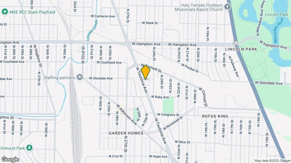 4548 N Teutonia Ave Map and Location Details