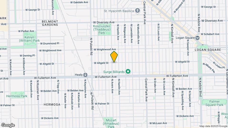 3819-3823 W Altgeld St Map and Location Details