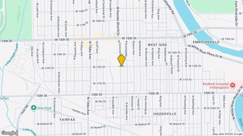 1165 N Concord St Map and Location Details