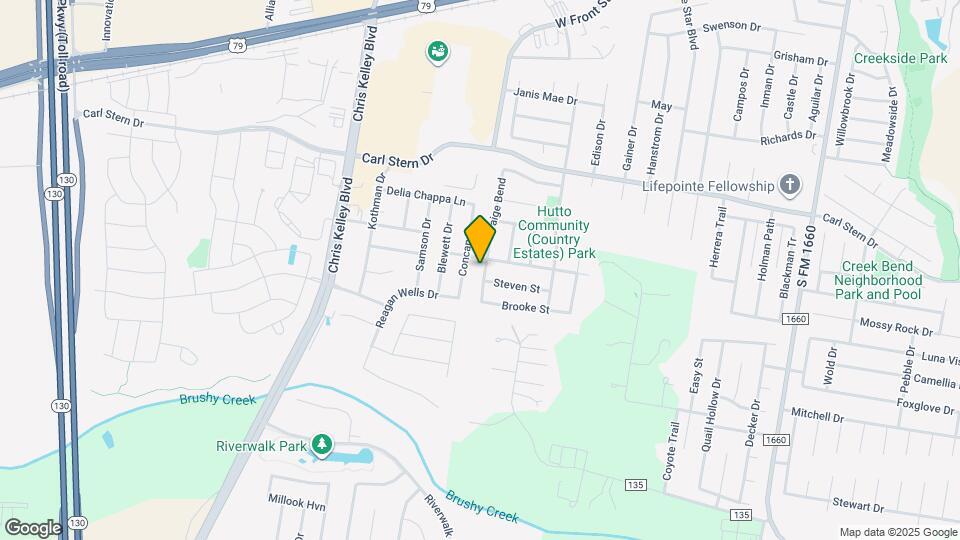 404 Paige Bend Map and Location Details