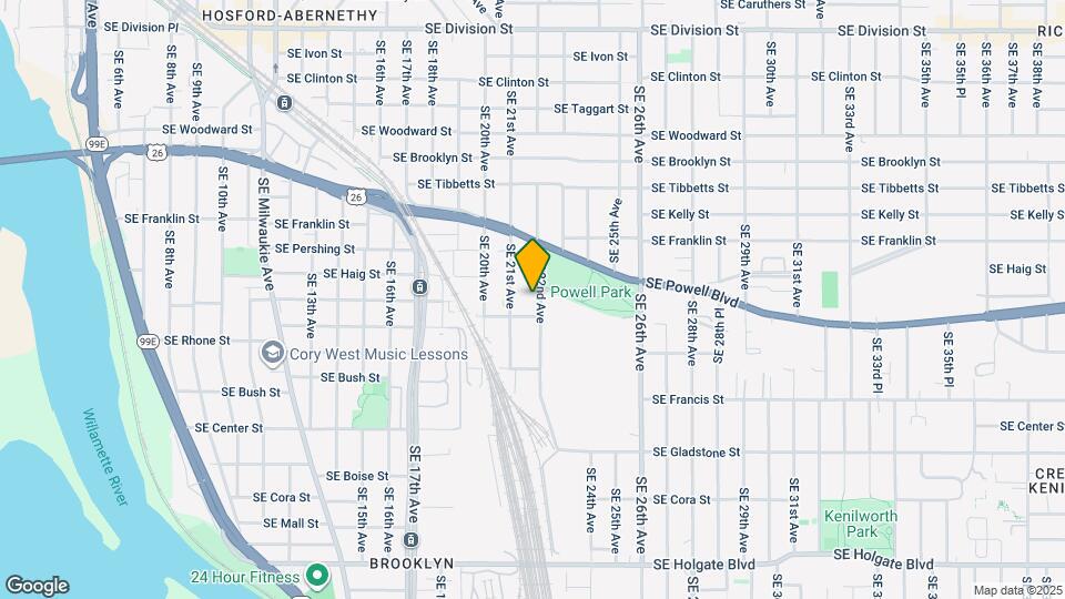3507 SE 22nd Ave Map and Location Details