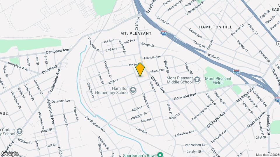 1025 Pleasant St Map and Location Details