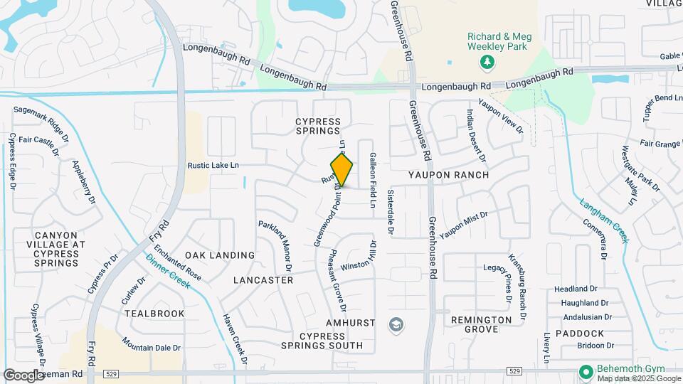 19855 Stonecross Glen Ln Map and Location Details