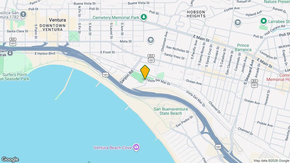 1529 Vista del Mar Dr Map and Location Details