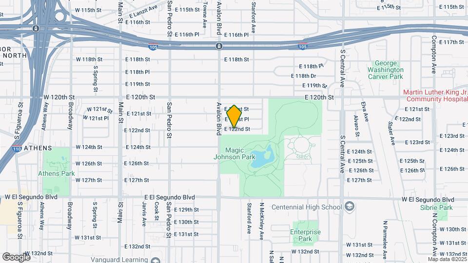 630 E 122nd St Map and Location Details