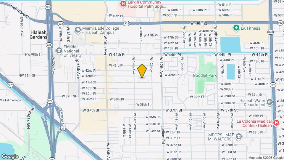 1335 W 41st St Map and Location Details