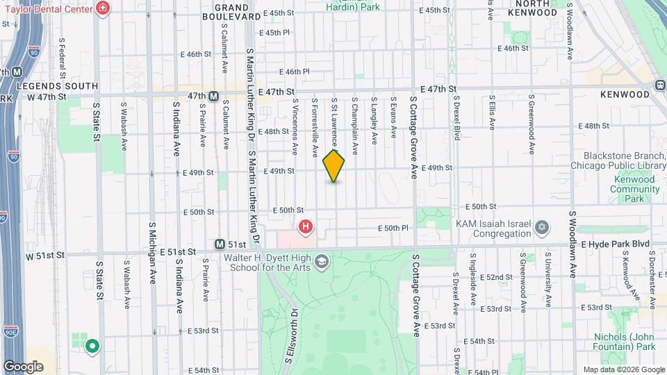 4925 S St Lawrence Ave Map and Location Details