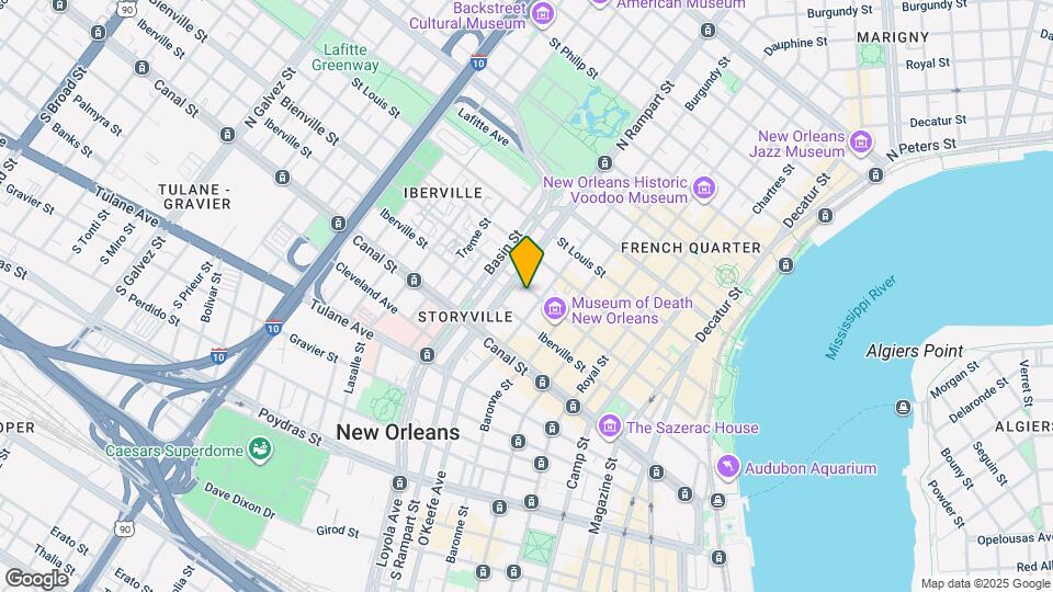1018 Bienville St Map and Location Details