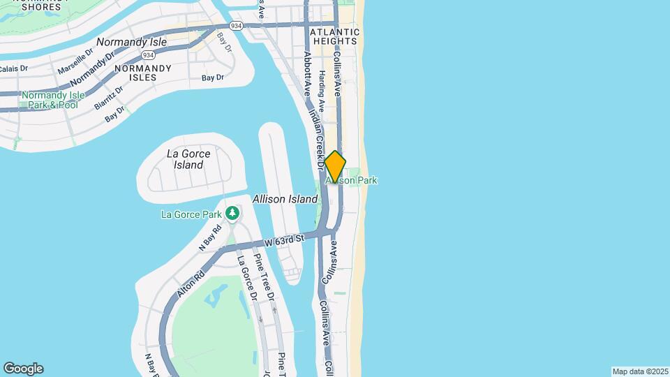 6444 Collins Ave Map and Location Details