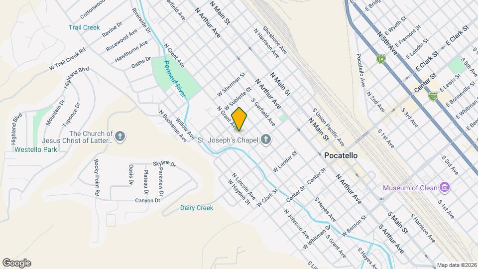 611 N Grant Ave Map and Location Details