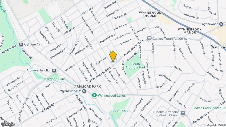 1531 W Wynnewood Rd Map and Location Details