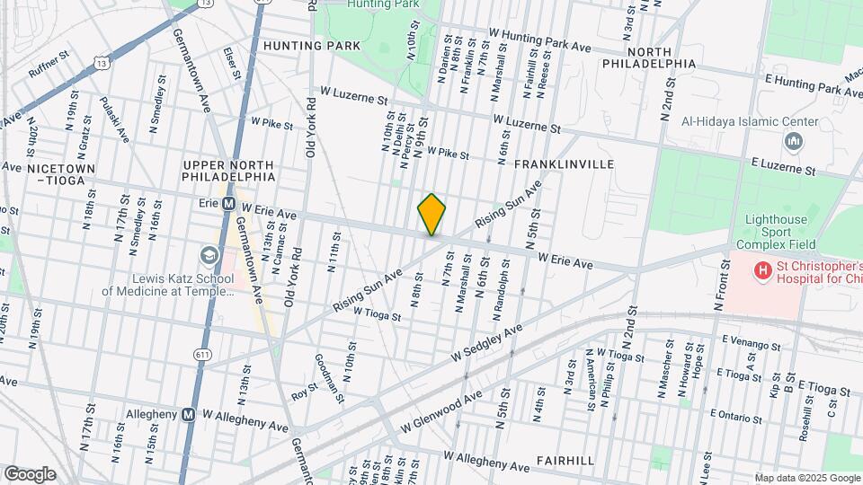 732 W Erie Ave, Unit 2nd Floor Map and Location Details